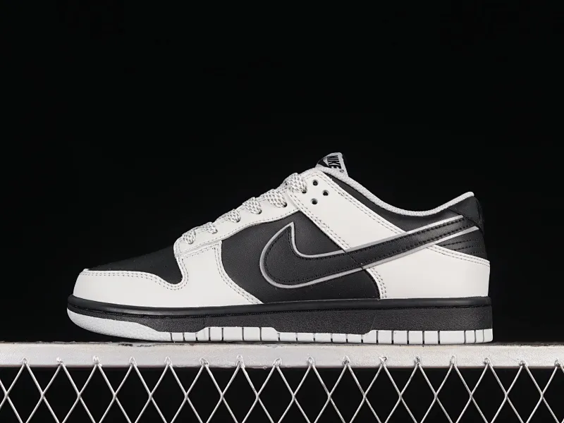 All categories Nk SB Dunk Series Nk SB Dunk Low High-end customized low-top sneakers Nk SB Dunk Low Gray cat reflective low-top casual sneakers DD9606-363